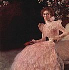 Gustav Klimt Canvas Paintings - Portrait of Sonja Knips